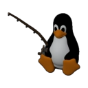لوگوی Tux Fishing