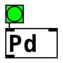 Logo aplikácie Pure Data (Pd)