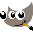 Logo aplikácie GNU program na manipuláciu s obrázkami