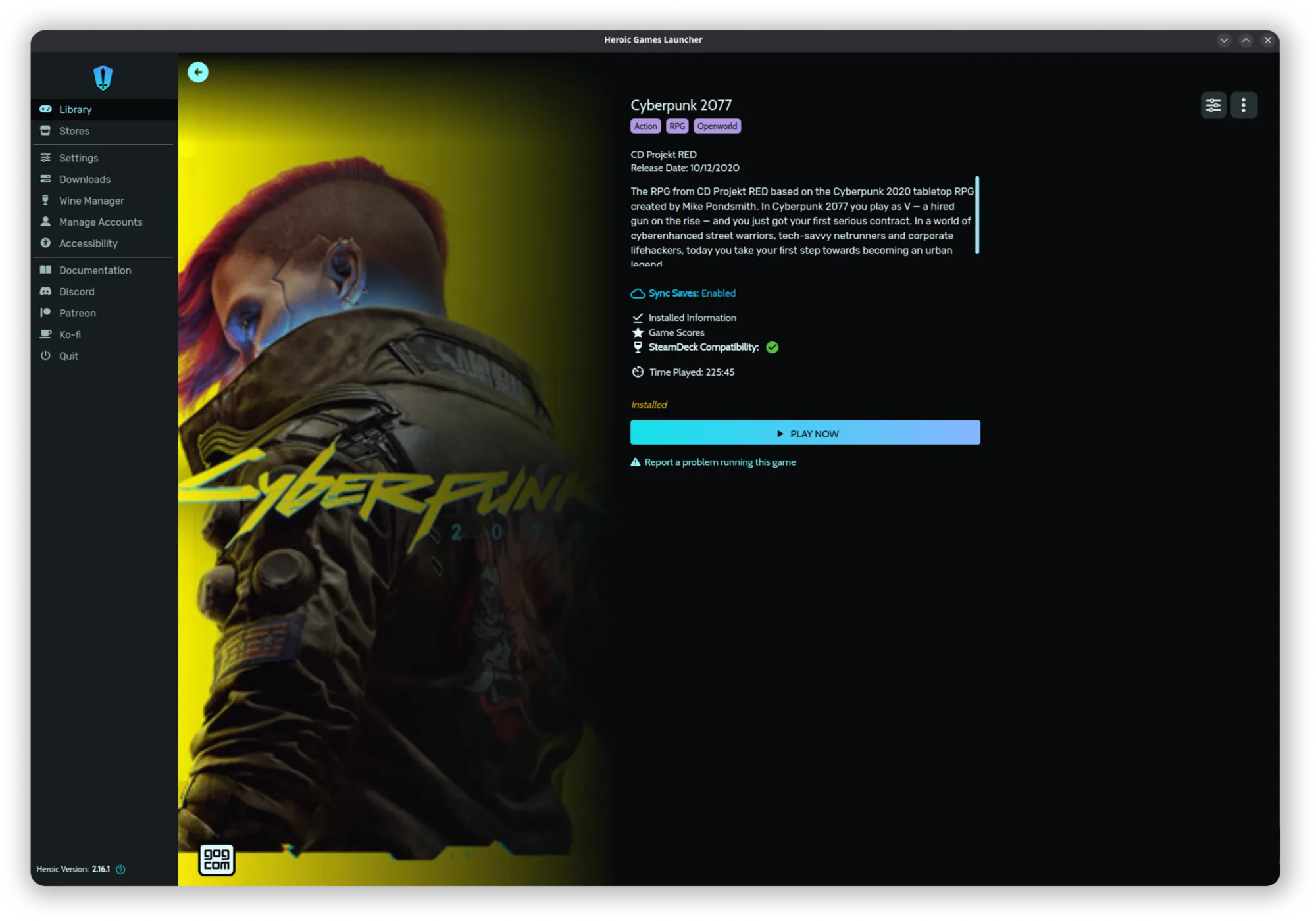 HeroicをLinuxにインストール | Flathub