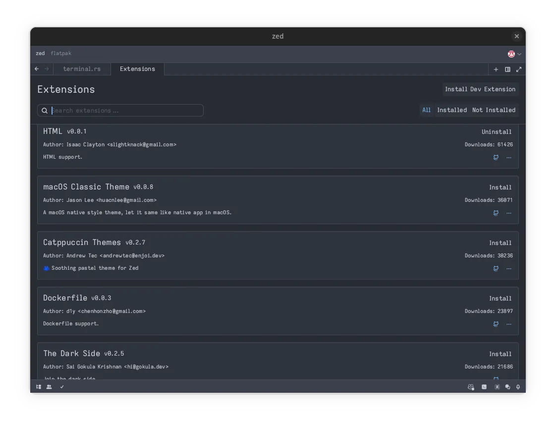 Install Zed Preview on Linux | Flathub