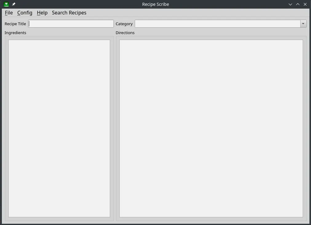 Main window in light mode