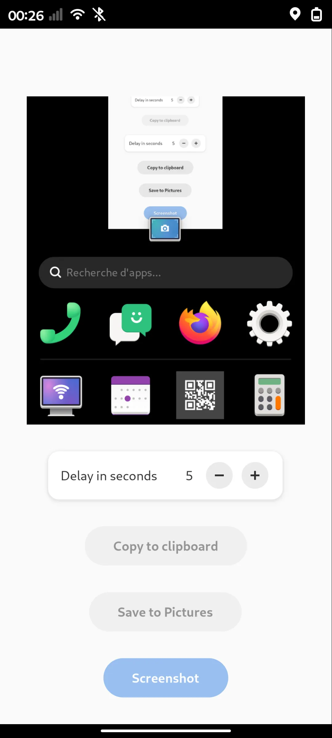 Screenshot main view