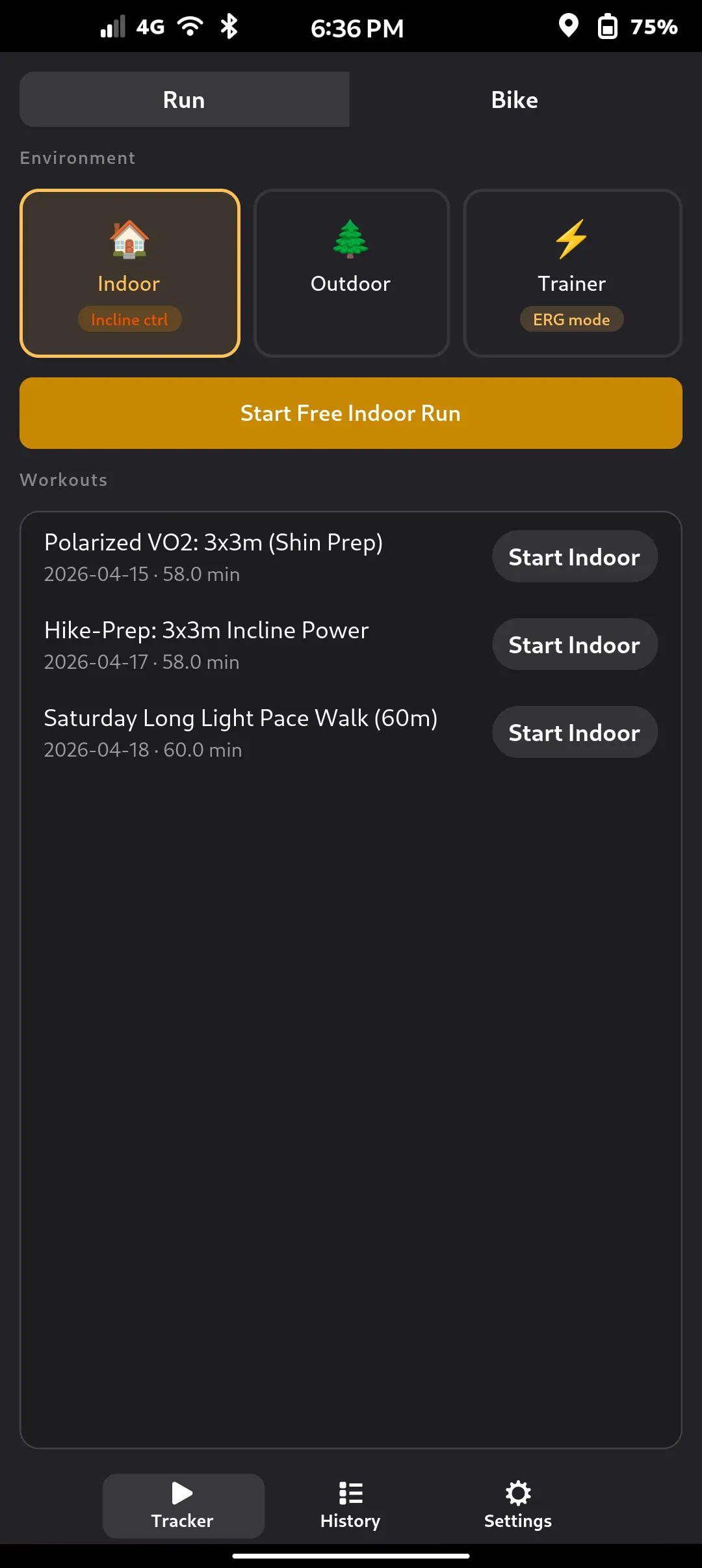 Tracker View