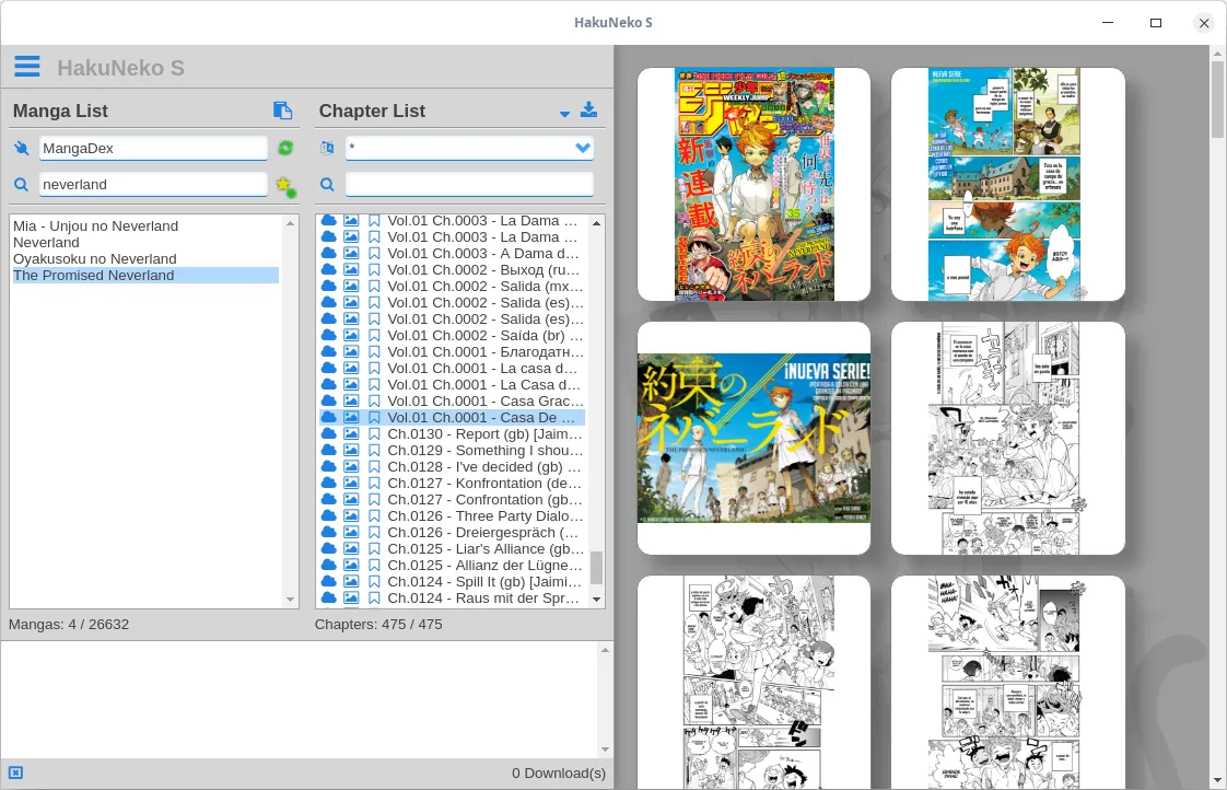 Preview manga pages
