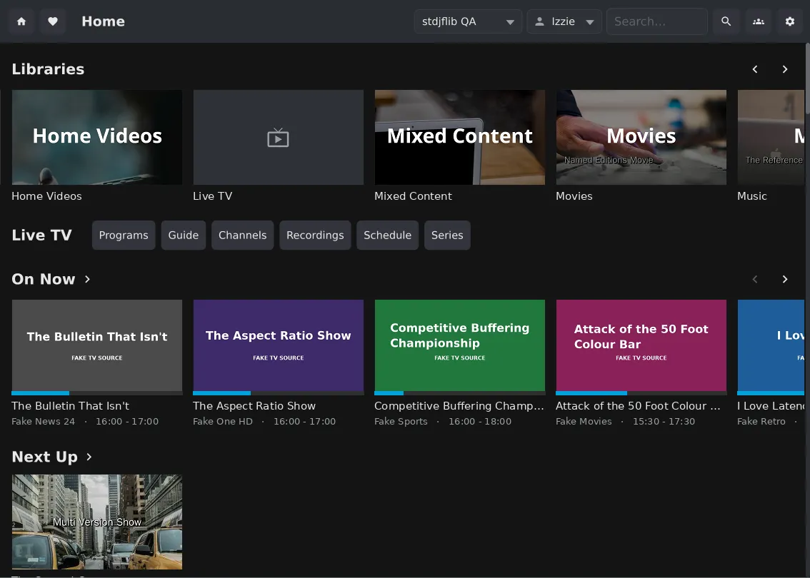 The MPV-based library browser