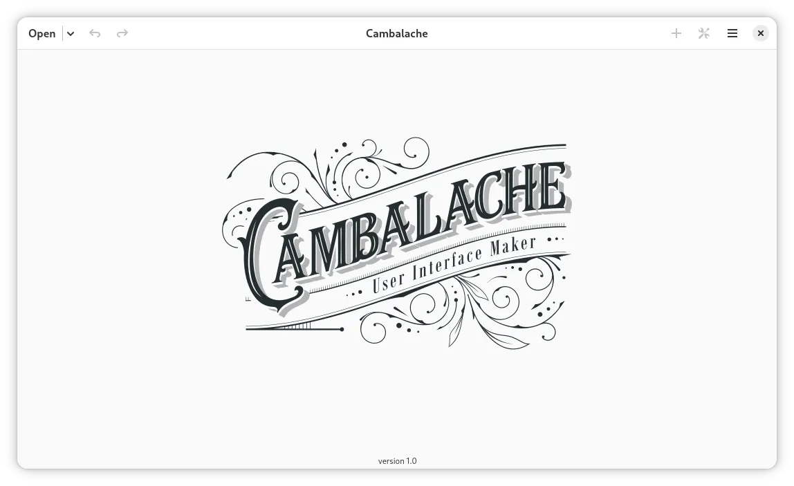 Cambalache start window