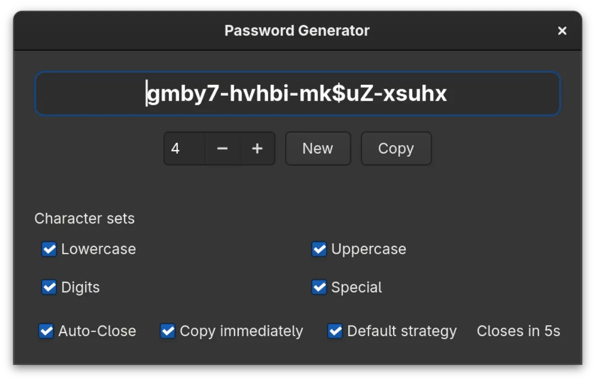 Dark mode (English UI)
