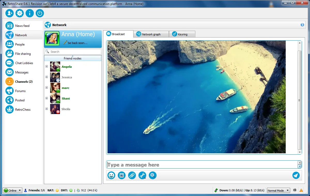 Broadcast chat
