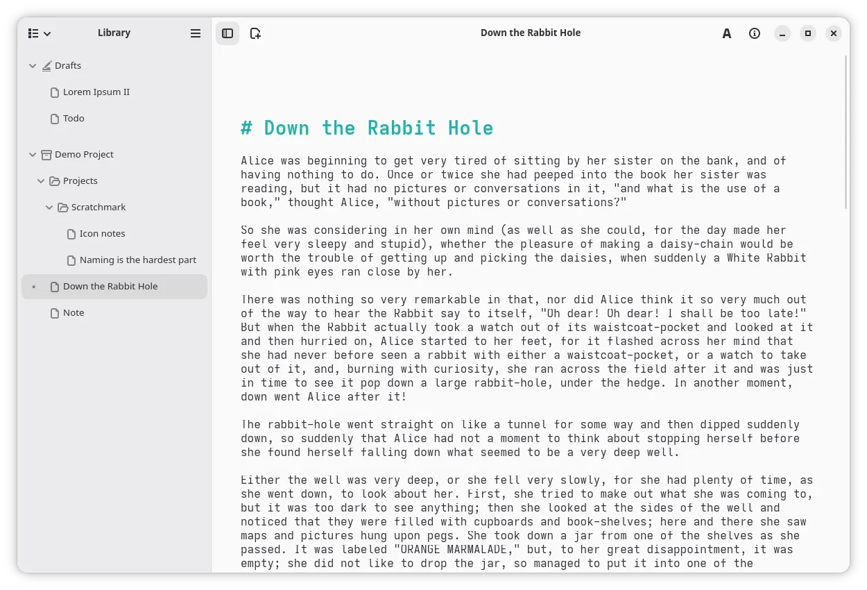 Editor interface