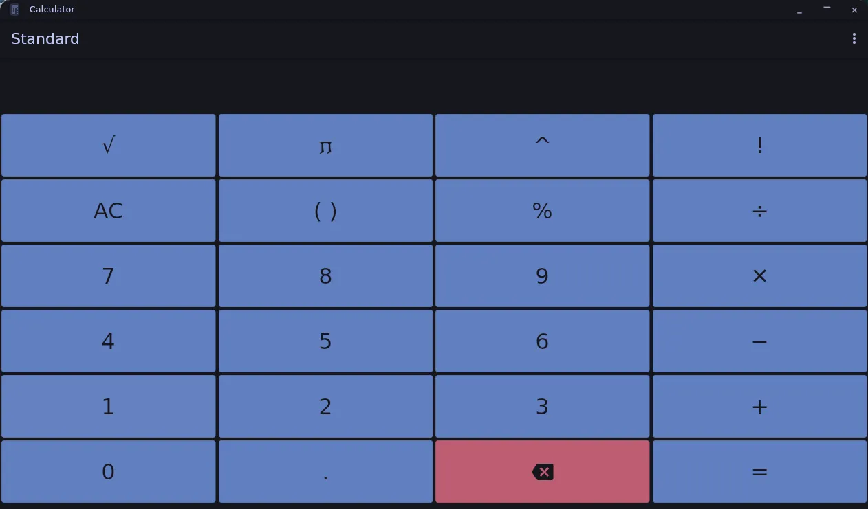 Standard calculator