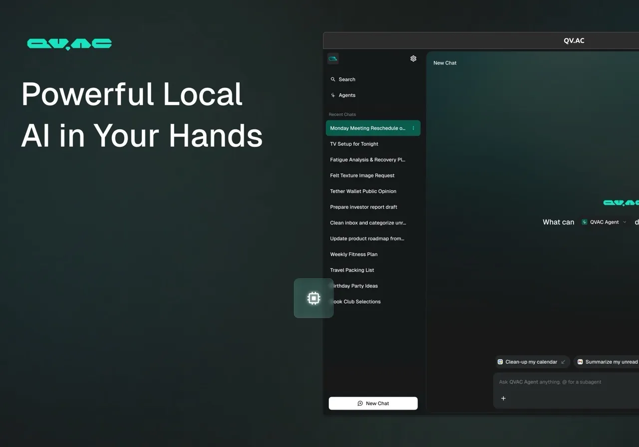 Threaded chat with local models on-device