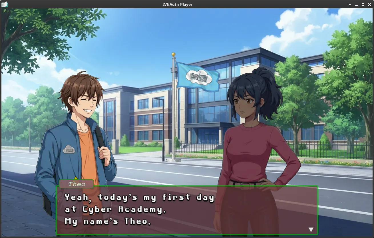 A visual novel made with LVNAuth.