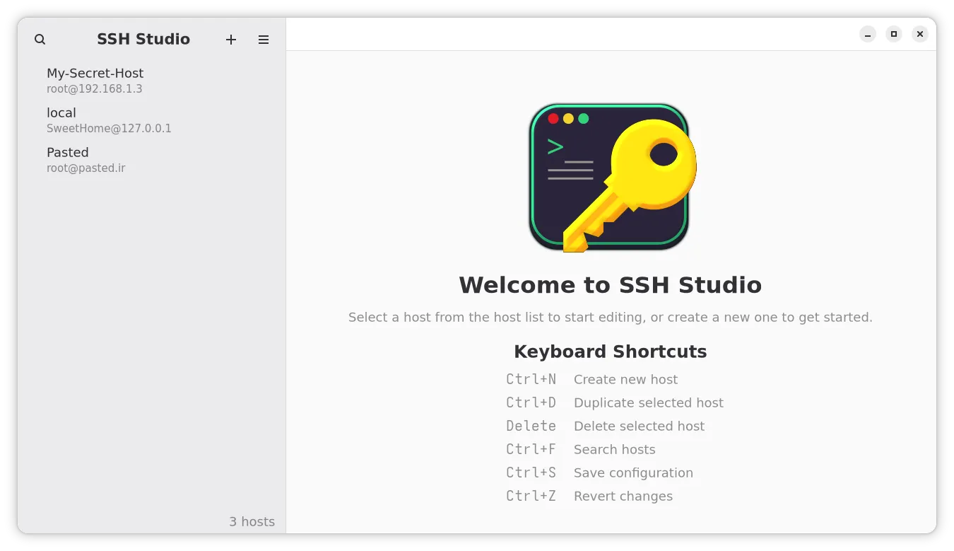 Host List and some shortcuts