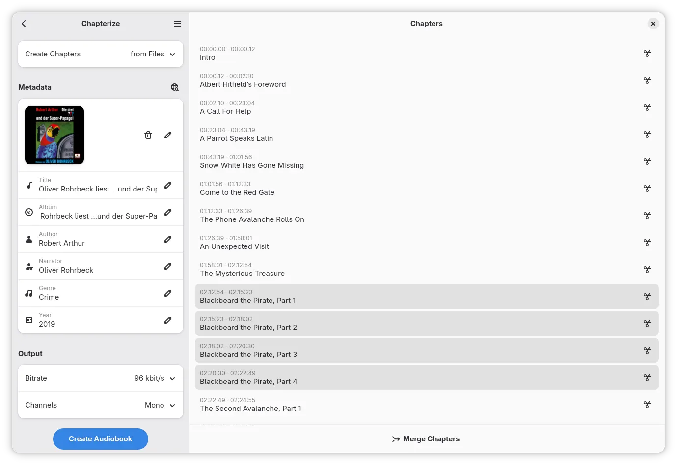 Building an audiobook