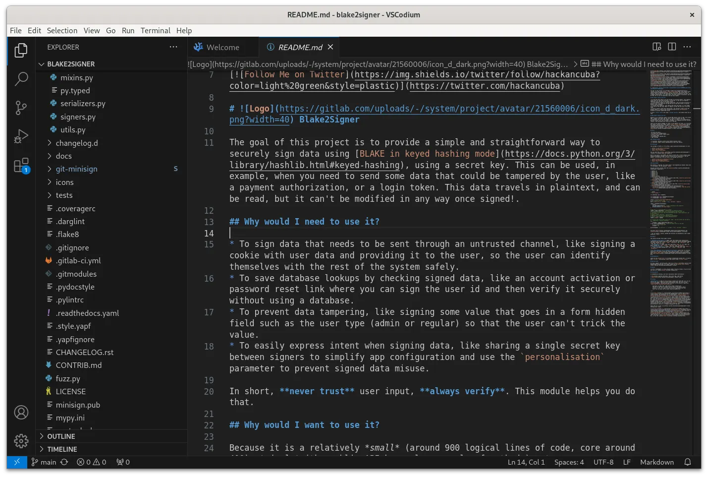 Reading a Markdown file