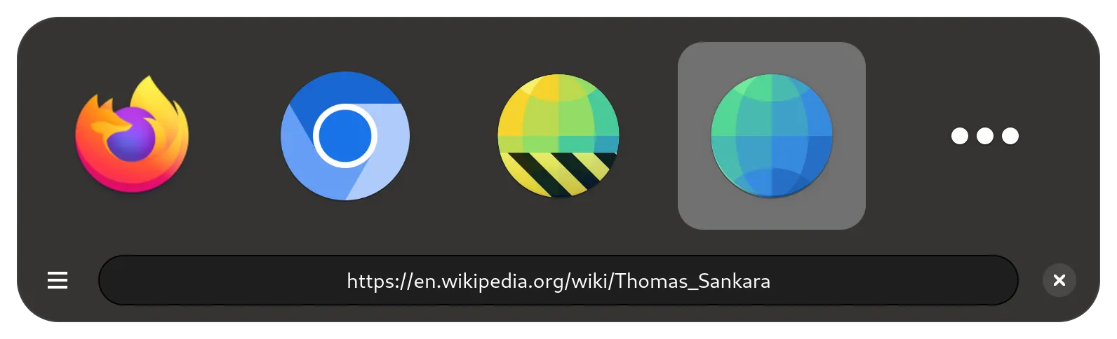 Choose the browser to open the link with