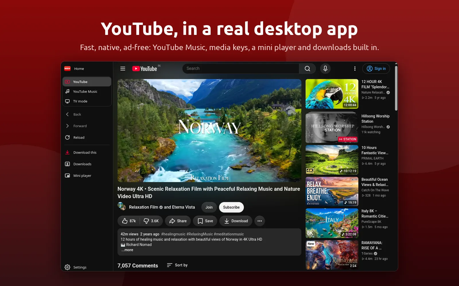 Watch YouTube without ads in desktop mode, with dislike counts and SponsorBlock markers