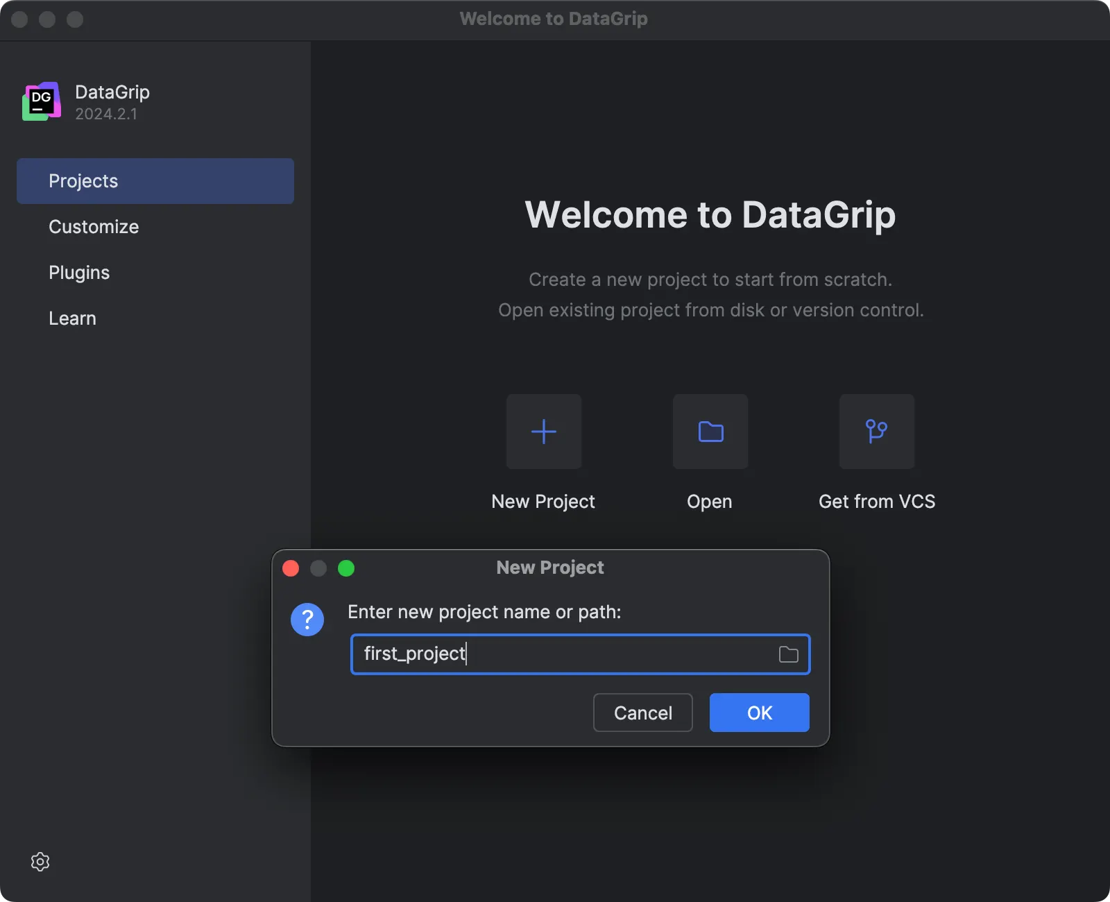 Welcome Screen