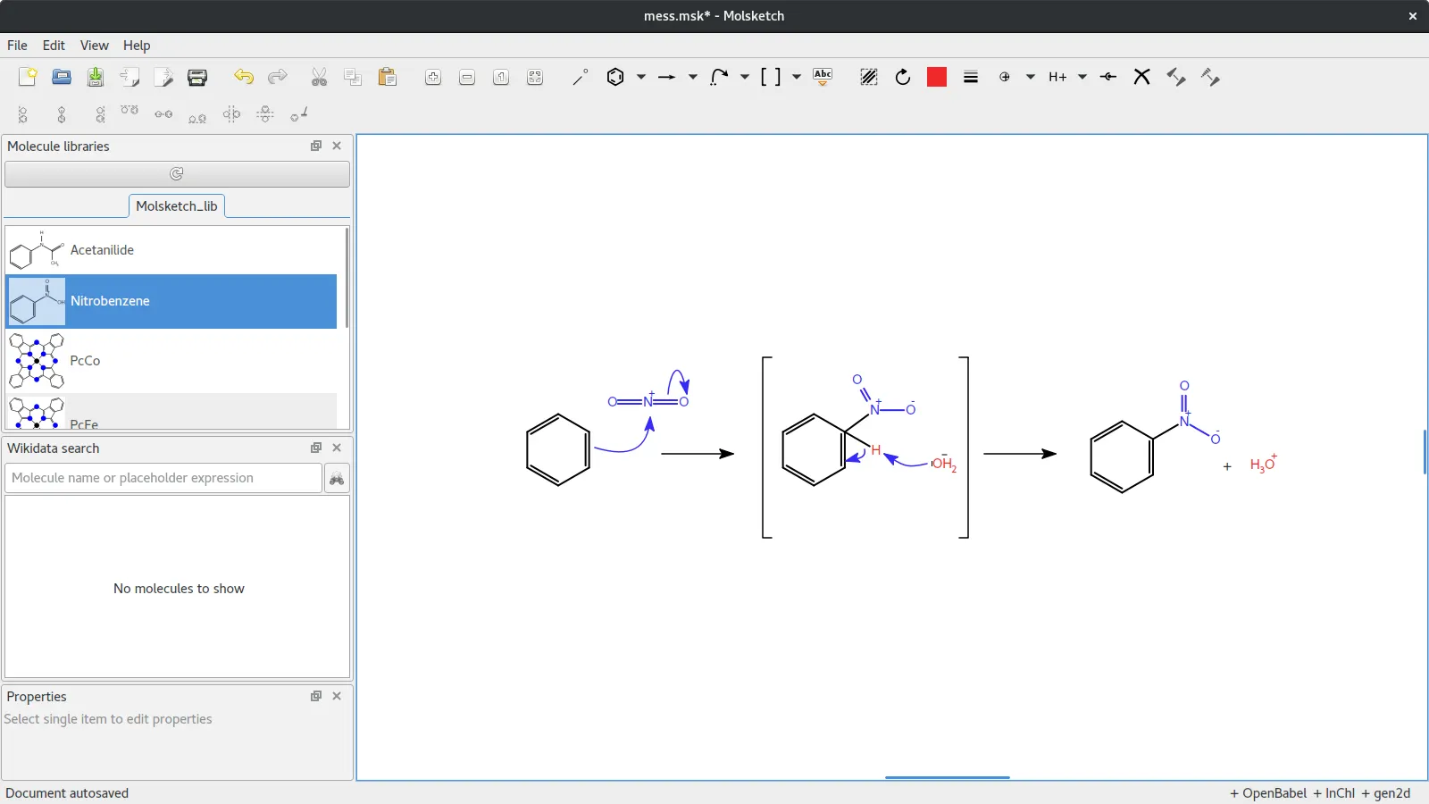 Drawing reaction mechanisms