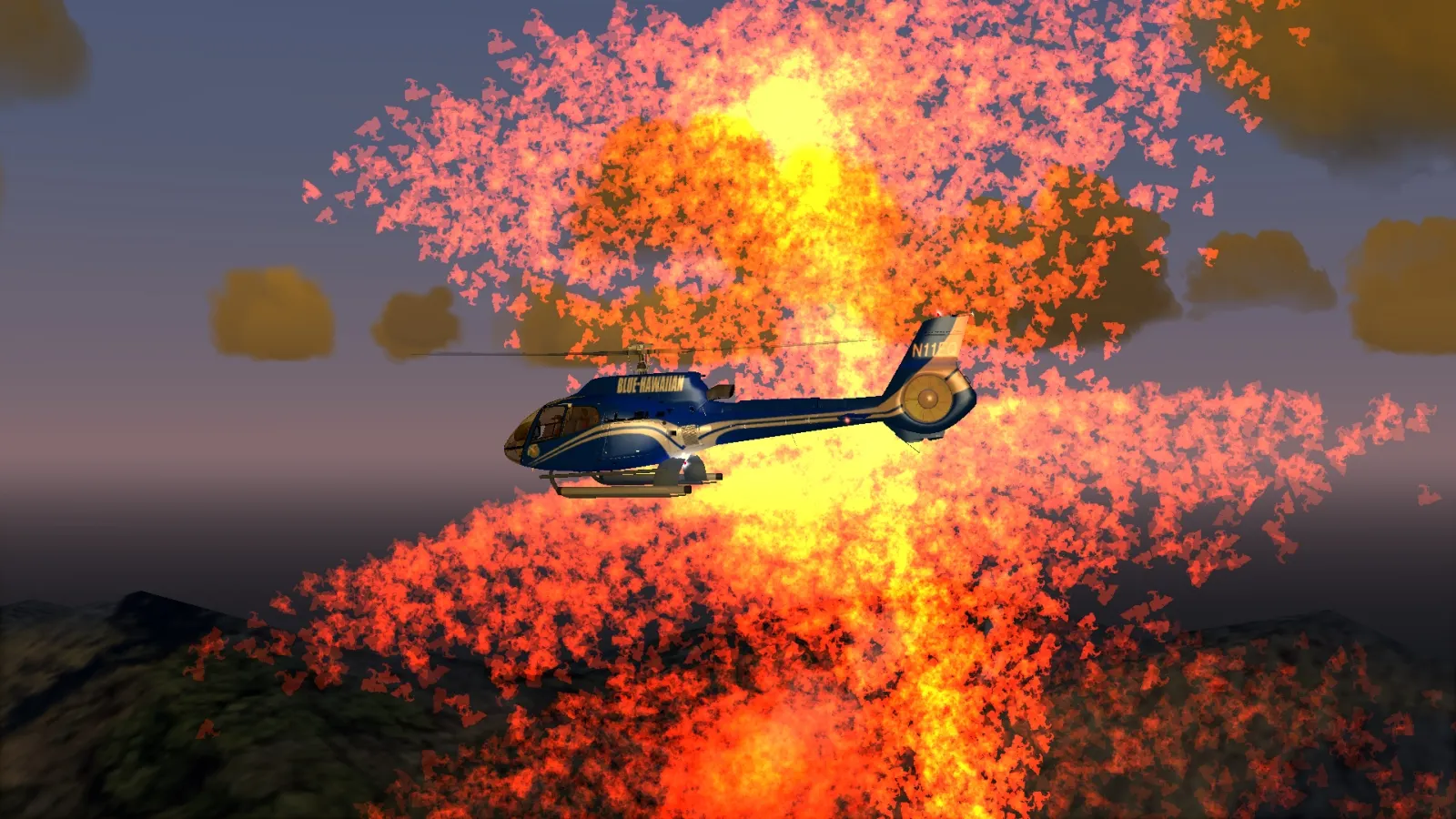 Hot stuff with H130 at Stromboli