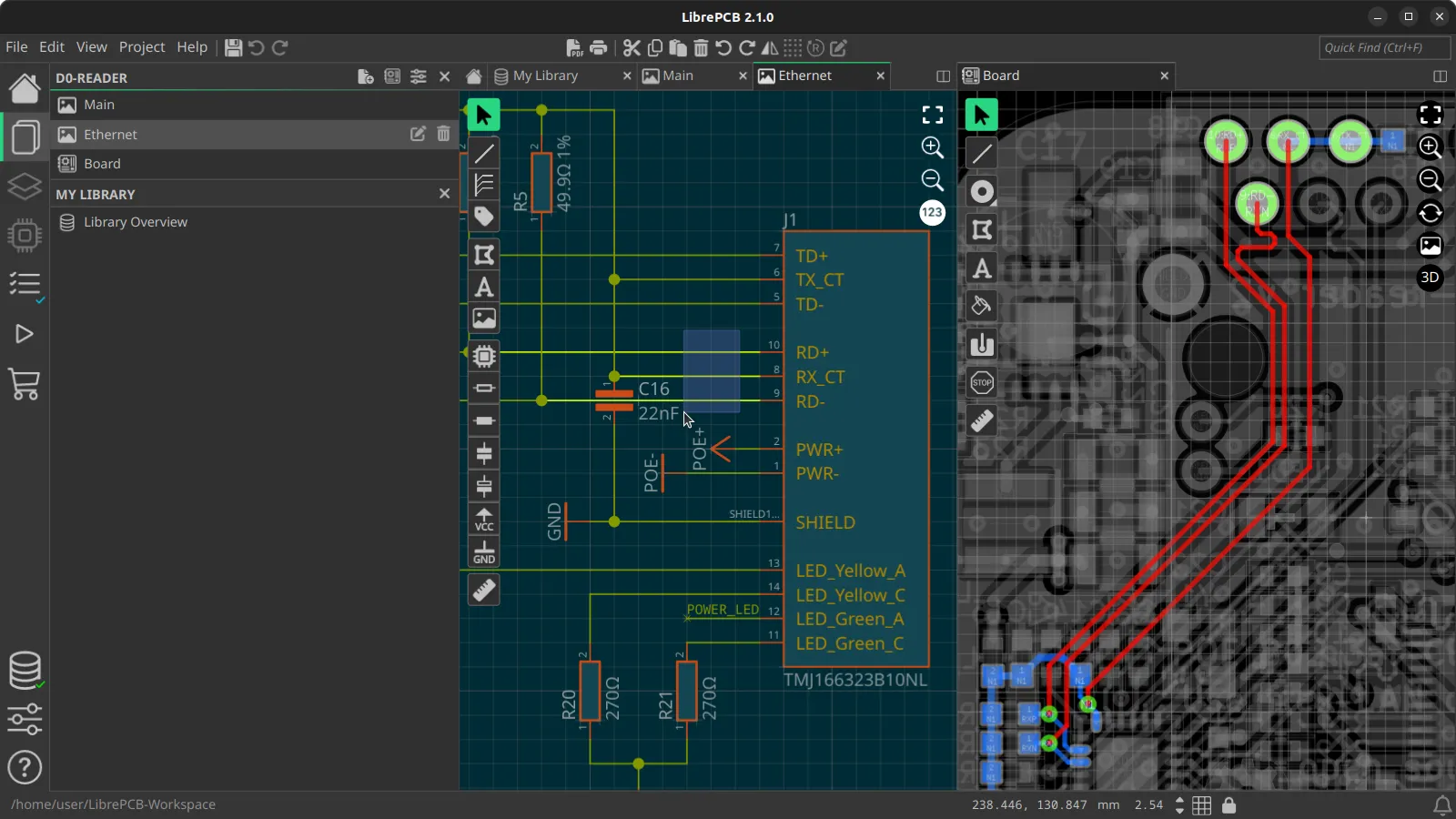 Schematic- and Board Editor
