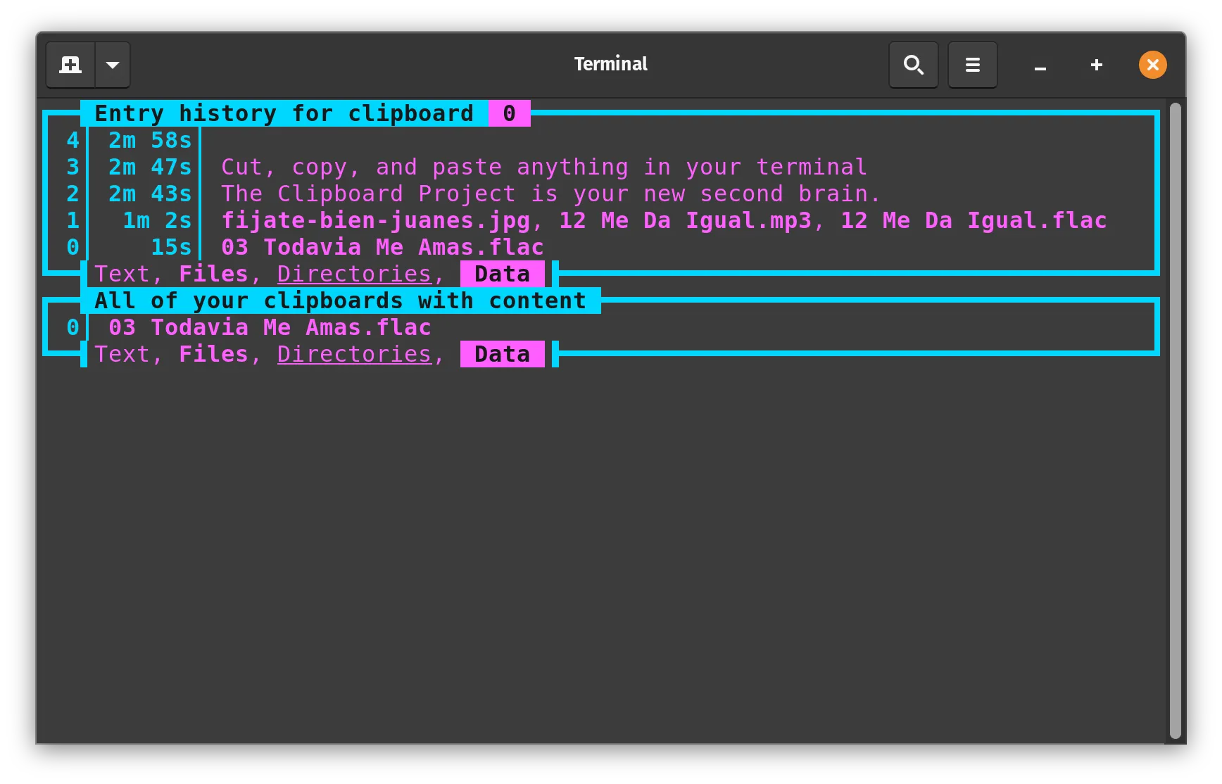 Using Clipboard on your desktop to see what you've copied