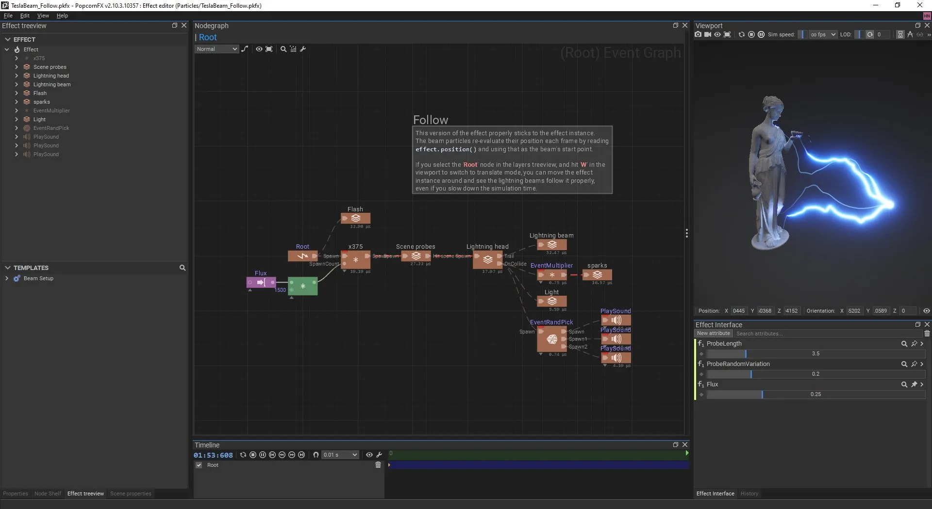 Realtime 3D viewport, layergraph to understand the flow of events