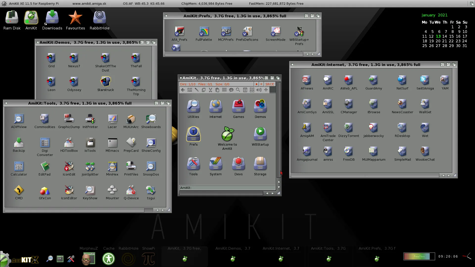 Amiberry running AmiKit