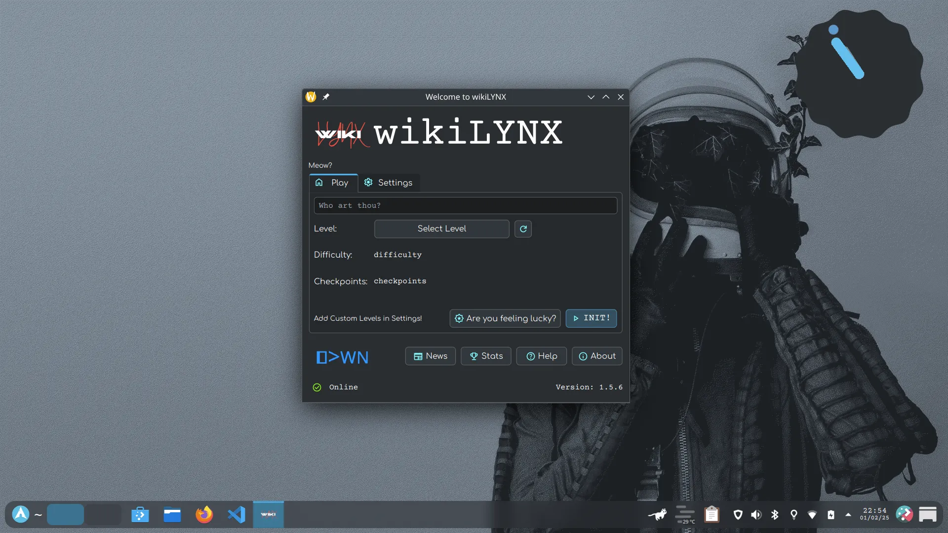 Welcome Dialog opened in KDE Plasma Desktop