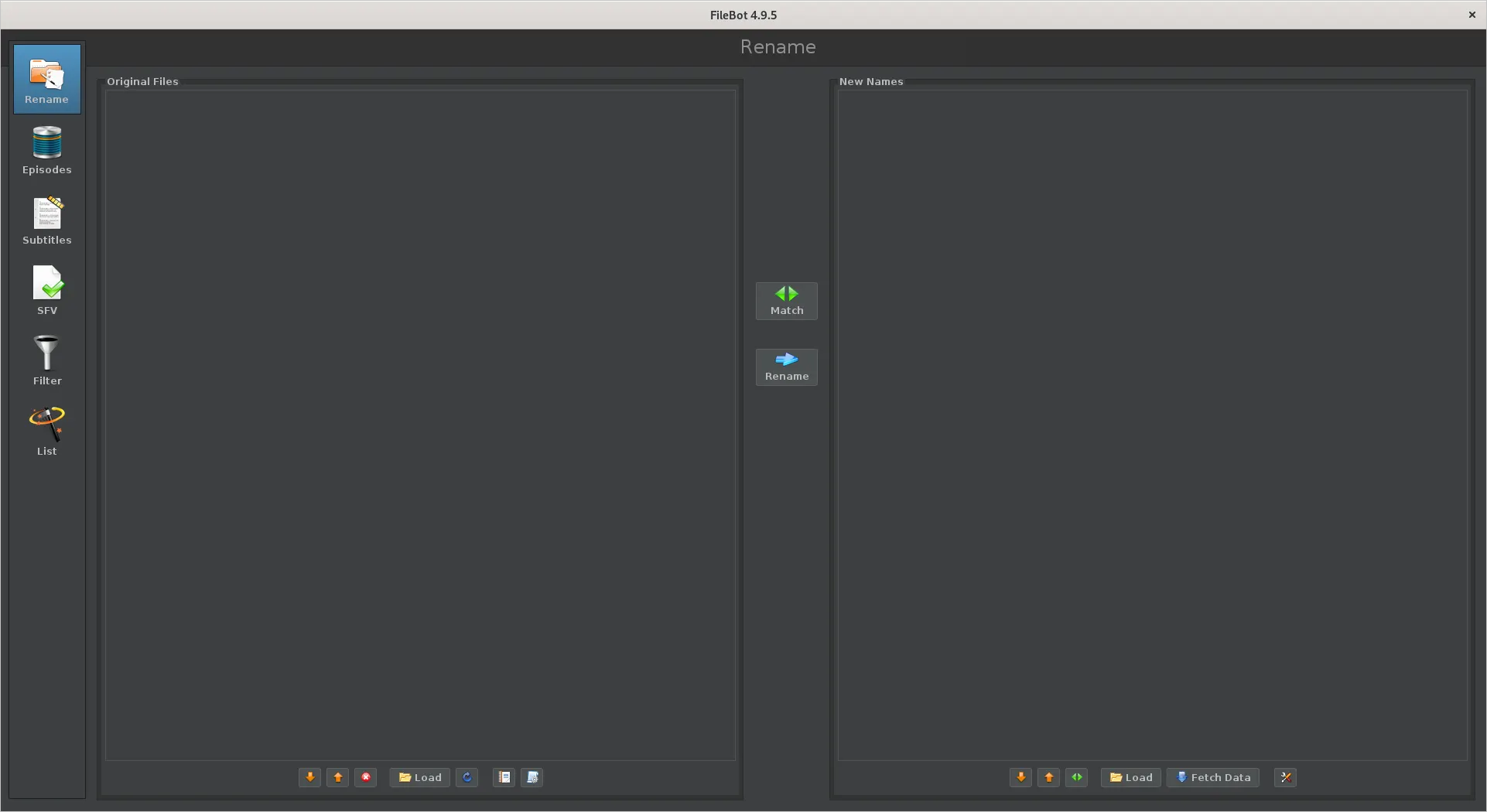 FileBot rename frontend