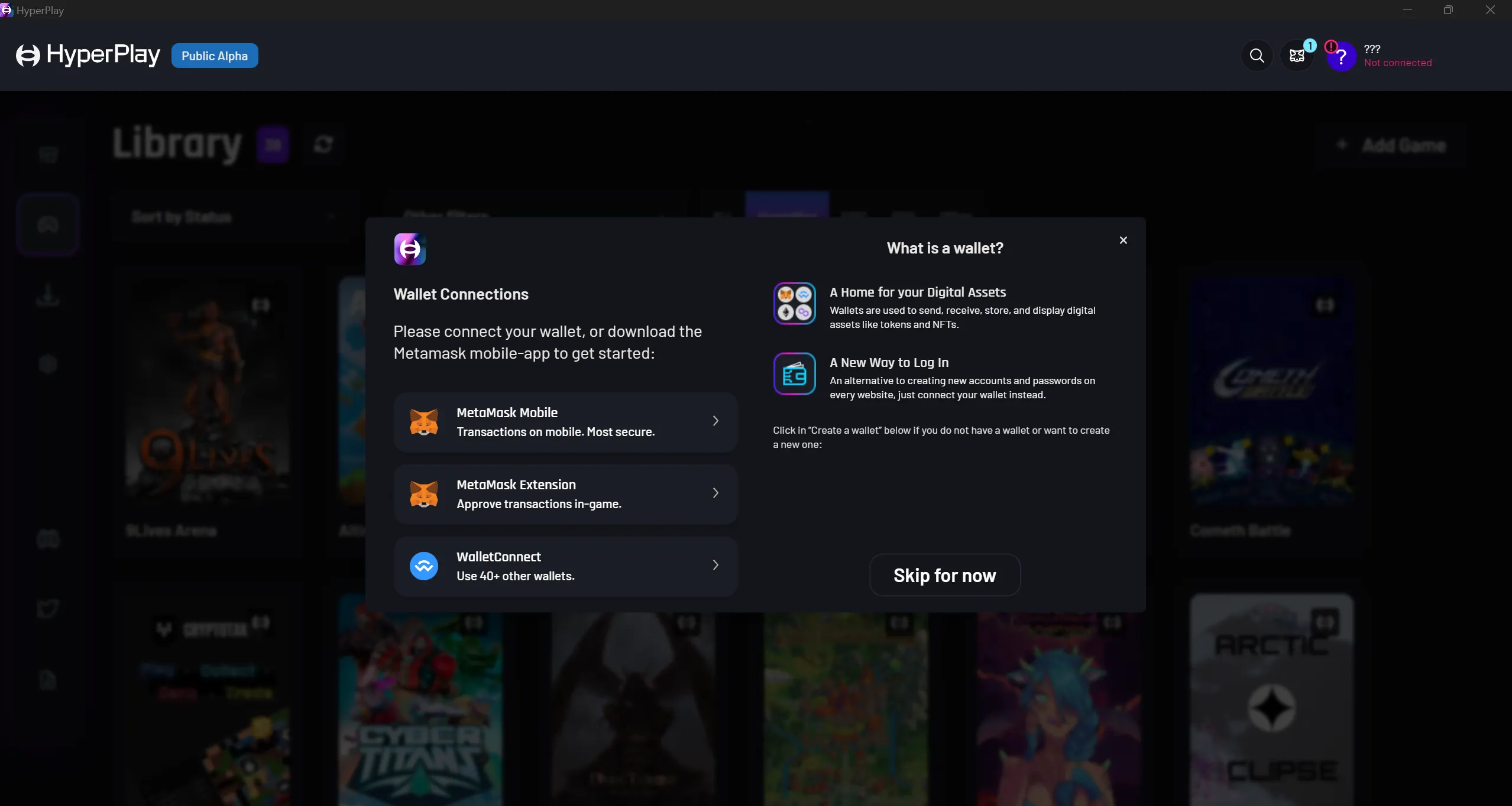 Onboarding Dialog
