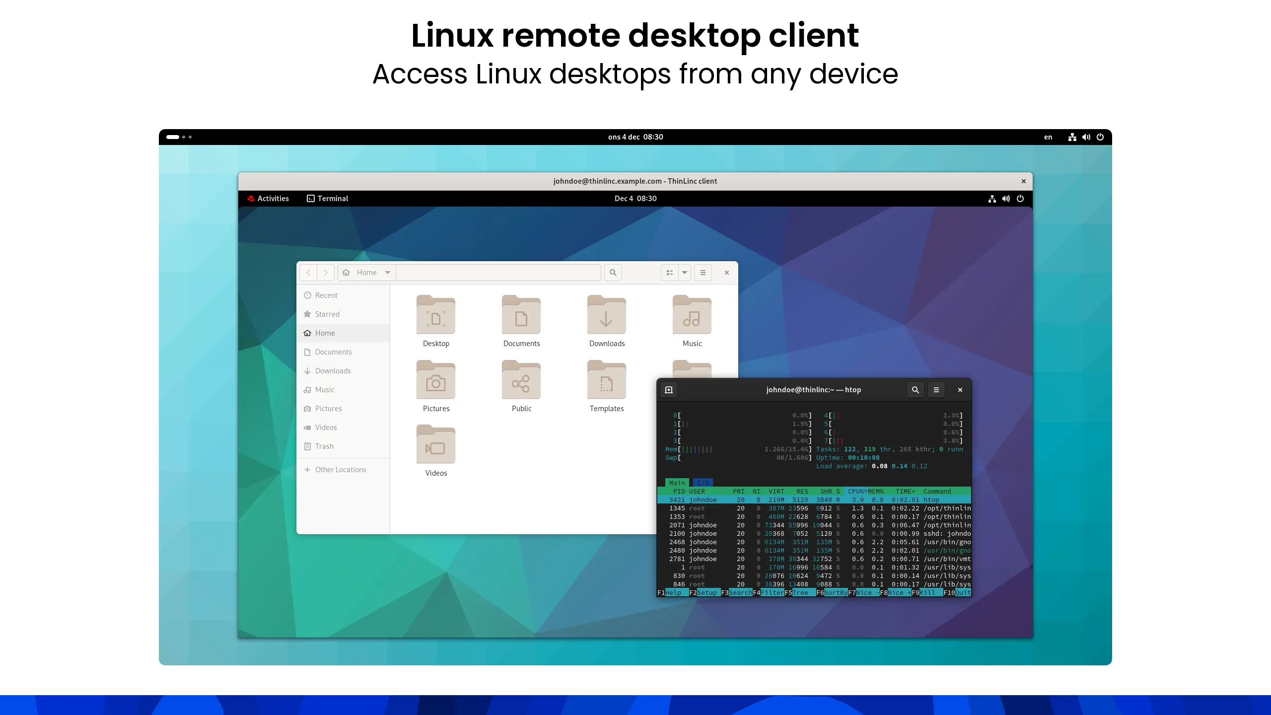 Linux remote desktop client — Access Linux desktops and applications from any device