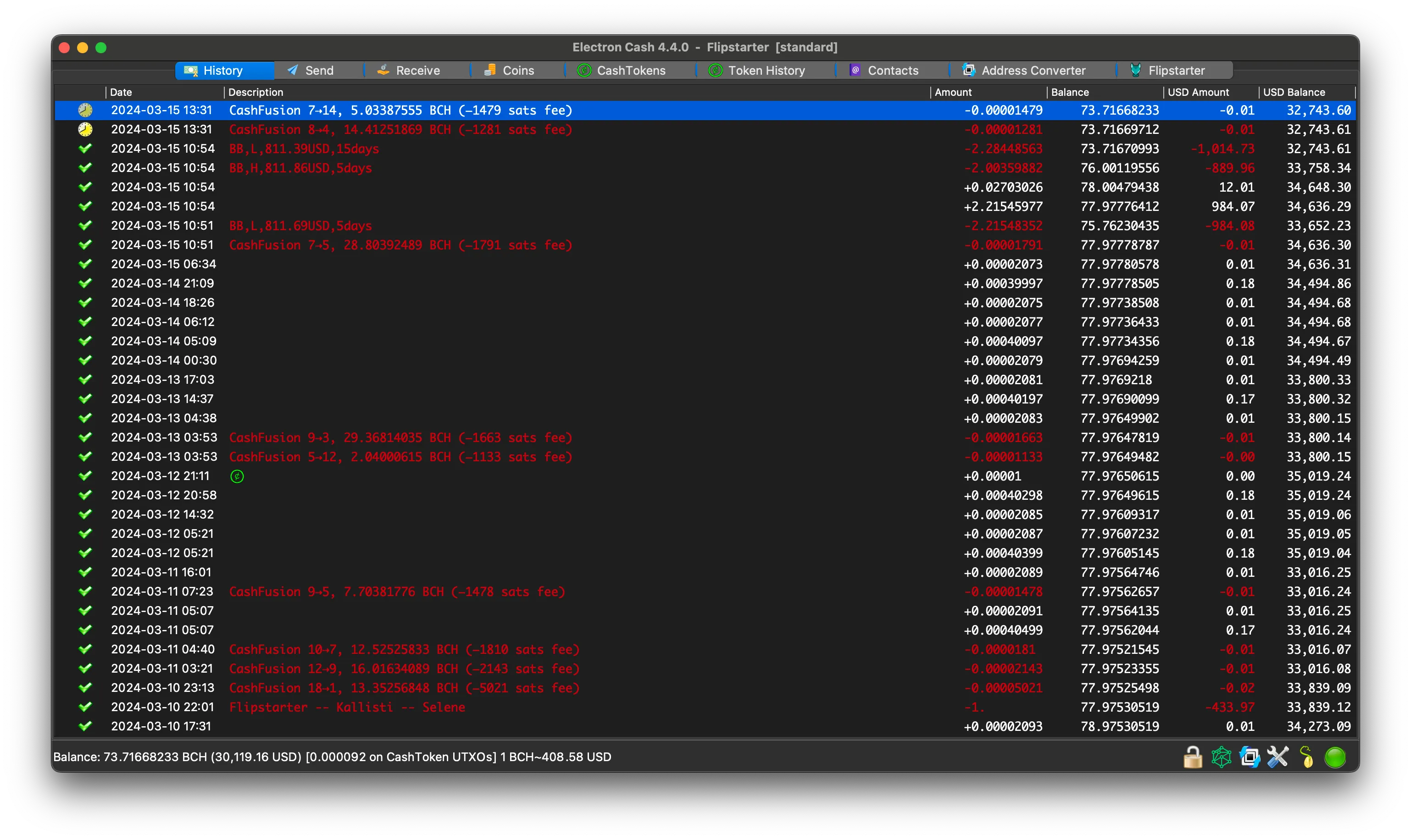 Main application window