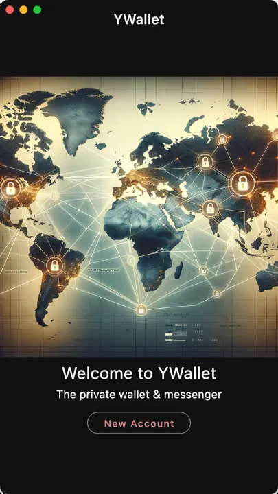 YWallet main screen