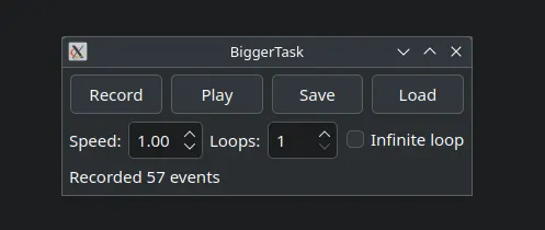 Recording and playback interface