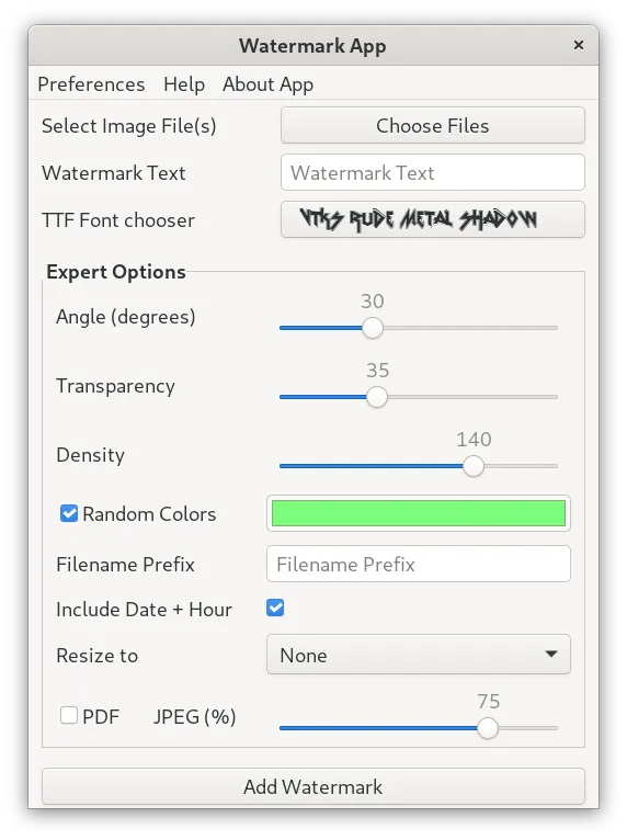 Main application