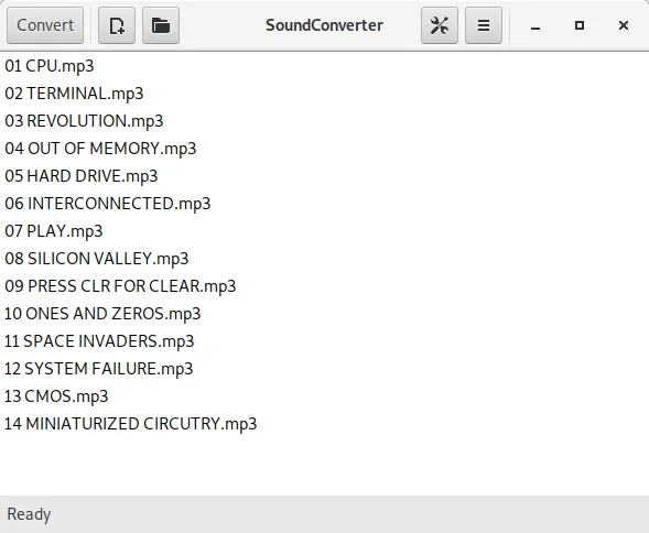 SoundConverter Screenshot
