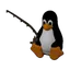 Tux Fishing Logo