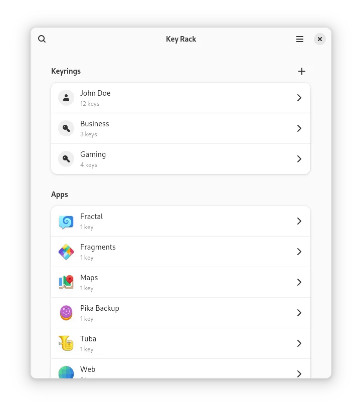 Overview of keyrings and Flatpak apps