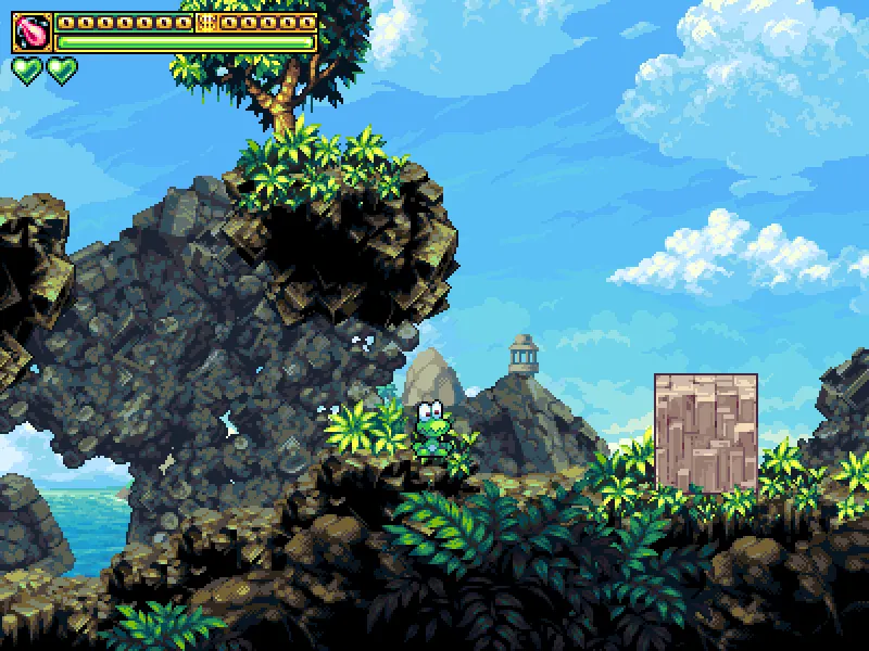 Airplane boss in the first area of the game.
