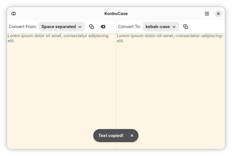App window in the light mode