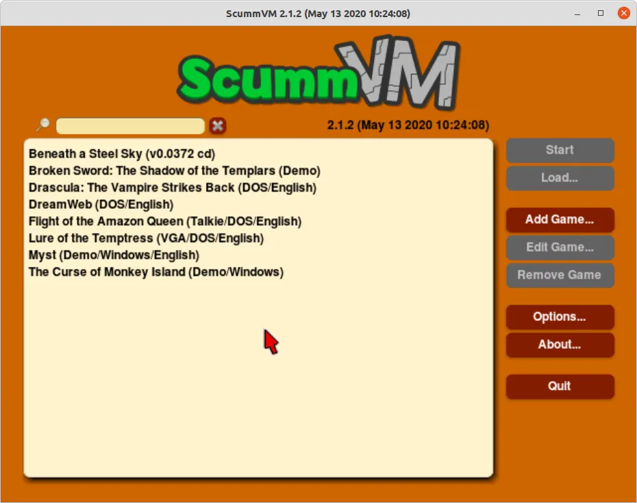 ScummVM Launcher