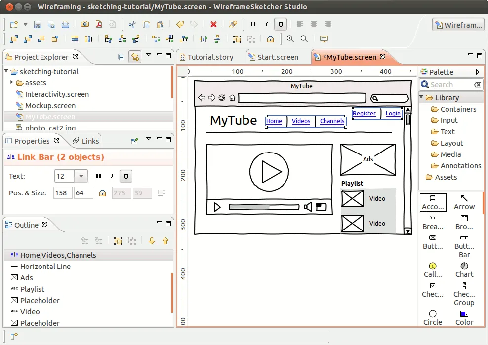 WireframeSketcher on Linux