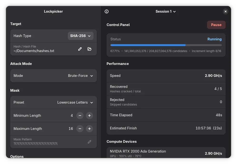 Dark mode is fully supported