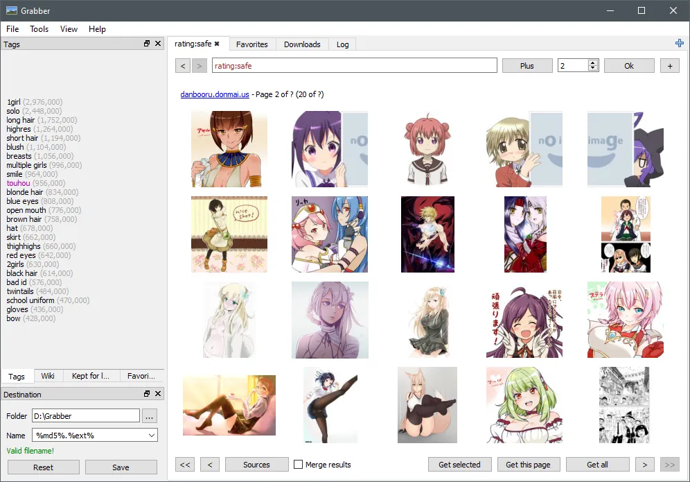 Search results